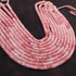 1  Strand  Pink Opal  Smooth Briolettes  - Wheel Shape Briolettes - 8mm -  14.5 Inches BR02574