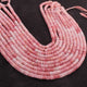 1  Strand  Pink Opal  Smooth Briolettes  - Wheel Shape Briolettes - 8mm -  14.5 Inches BR02574 - Tucson Beads