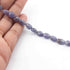 1 Long Strand Tenzanite  Smooth Briolettes -Oval Shape Briolettes - 10mmx7mm - 7.5 Inches BR1113