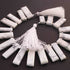 1 Strand White Howlite Smooth Rectangle Shape Briolettes  - Faceted Briolettes  17mmx8mm-31mmx9mm -9 Inches  BR01445