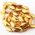 1 Strands Gold Plated Designer Copper Marquise Shape Beads,Casting Marquise Beads,Jewelry Making Supplies-21mmx10mm 8.5 inches GPC676