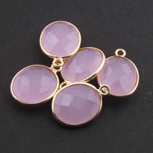 5 Pcs Birth Stone Faceted 925 Sterling Vermeil Oval Shape Pendant , Birthstone Colors Add- On Charm As Pendant 16mmx11mm-19mmx11mm  SS0016 - Tucson Beads