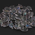10 Pcs Beautiful Labradorite Assorted  Shape 925 Sterling Silver Gemstone Faceted Pendant - 23mmx12mm-17mmx11mm SS1127