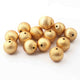 1 Strand Gold Plated Designer Copper Balls, Copper Balls,Jewelry Making Supplies 14 mm 8.5 inches Bulk Lot GPC687 - Tucson Beads