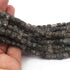 1 Strand Black Rutile Faceted Briolettes -Cube  Shape  Briolettes  6mm-8mm -8.5 Inches BR3721