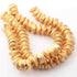 1 Strands Gold Plated Copper Wheel Beads ,Scratch Mat Finish Beads, Jewelry Supplies 12mm 8 inches GPC884
