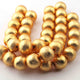2 Strand Gold Plated Designer Copper Balls,Casting Copper Balls,Jewelry Making Supplies 16 mm 8 inches Bulk Lot GPC662 - Tucson Beads