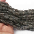 1  Long Strand Black Rutile Smooth Briolettes  -Oval Shape Briolettes  8mmx7mm - 7mmx7mm -13 Inches BR2477