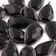 20 Pcs Black Onyx Faceted Pear Shape Oxidized Silver Plated Pendant  30mmx16mm -35mmx24mm PC1043 - Tucson Beads