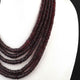 895 ct. 5 Strands Mozambique Garnet Faceted Rondelles Shape Necklace , Mozambique Garnet Rondelles  Beads,  Necklace - BRU121 - Tucson Beads
