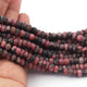 1  Strand  Rhodonite Faceted Roundelles Balls beads - Gemstone ball Beads 6mm 9 Inches BR2436 - Tucson Beads