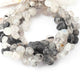 1 Strand Black Rutile  Faceted Briolettes  -Heart Shape Briolettes   7mmx9mm -8 Inches BR2001 - Tucson Beads