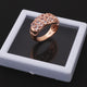 1 Pc Morganite Diamond Ring, Rose Gold Finish 925 Sterling Silver Ring, Pink Morganite Vintage Ring, Antique Jewelry, RD002 - Tucson Beads