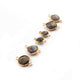 15 Pcs Labradorite Faceted Assorted Shape 24k Gold Plated Connector  Labradorite Assorted - 15mmx8mm-20mmx12mm PC1019 - Tucson Beads
