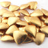 1 Strand Gold Plated Designer Copper Trillion Shape Beads, Casting Trillion Shape, Jewelry Supplies 36mmx34mm 8.5 inches Bulk Lot GPC450