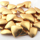 1 Strand Gold Plated Designer Copper Trillion Shape Beads, Casting Trillion Shape, Jewelry Supplies 36mmx34mm 8.5 inches Bulk Lot GPC450 - Tucson Beads