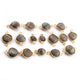15 Pcs Labradorite Faceted Assorted Shape 24k Gold Plated Connector  Labradorite Assorted - 15mmx8mm-20mmx12mm PC1019 - Tucson Beads
