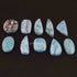 Amazing Genuine Larimar Smooth Cabochon - Mix Shape Loose Gemstone -33mmx18mm-50mmx16mm  LGS238