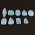 Amazing Genuine Larimar Smooth Cabochon - Mix Shape Loose Gemstone -23mmx16mm-43mmx16mm  LGS222
