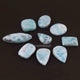 Amazing Genuine Larimar Smooth Cabochon - Mix Shape Loose Gemstone -23mmx16mm-43mmx16mm  LGS222 - Tucson Beads