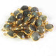 60 Pcs Labradorite 24k Gold Plated Faceted Heart Shape Connector --Labradorite Connector 13mmx10mm-17mmx11mm PC511 - Tucson Beads