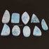 Amazing Genuine Larimar Smooth Cabochon - Mix Shape Loose Gemstone -35mmx27mm-63mmx24mm  LGS230