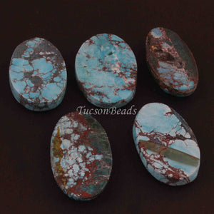 Amazing Turquoise Smooth Cabochon - Oval Shape Loose Gemstone -43mmx26mm-48mmx26mm  LGS216 - Tucson Beads