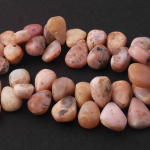 1 Strand Pink Opal Smooth  Briolettes -Pear Shape  Briolettes  9mmx10mm-17mmx11mm 9 Inches BR2511 - Tucson Beads