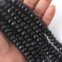 1 Strand Black Onyx Faceted Rondelles - - 6mm-9mm 8 Inches BR02061