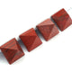 2 Pcs Red Jasper orgone pyramid with crystal point improves communication boost self esteem healing emotions 29mmx20mm-27mmx19mm HS299 - Tucson Beads