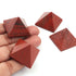 1 Pcs Red Jasper orgone pyramid with crystal point improves communication boost self esteem healing emotions 29mmx20mm-27mmx19mm HS299
