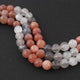 1  Strand Multi Moontone Faceted Balls  - Roundel ball Beads 8mm-9mm 12 Inches BR664 - Tucson Beads