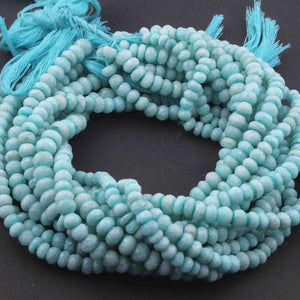 1 Strand Amazonite Faceted Rondelles - Roundelle Beads 6mm-8mm 13.5 Inches BR210 - Tucson Beads