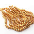 2 Strands Gold Plated Designer Copper Balls,Casting Copper Balls,Jewelry Making Supplies 6 mm 8 inches Bulk Lot GPC502