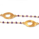 Amethyst Chain Necklace - Faceted Sparkly Necklace ,Tiny Beaded 2mm, Necklace -38"Long GPC1334 - Tucson Beads