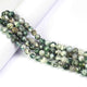 1 Strand Green Moss Agate Faceted Roundelles- Ball Beads  8mm 9 Inches BR3645 - Tucson Beads