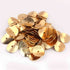 20 Pcs Wavy Disc Beads 24k Gold Plated On Copper -Potato Chips Beads -Loose Wave Disc Beads 17mm GPC063