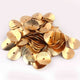 10 Pcs Wavy Disc Beads 24k Gold Plated On Copper -Potato Chips Beads -Loose Wave Disc Beads 17mm GPC063 - Tucson Beads