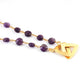 1 Pcs Amethyst Chain Necklace - Faceted Sparkly Necklace , Coin Beads 7mm, Necklace -24"Long GPC1352 - Tucson Beads