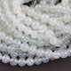 2 Strands AAA Quality Aqua Chalcedony Smooth Round Balls - Plain Round Ball Beads 7mm-9mm 8.5 Inches BR3061 - Tucson Beads