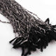 1 Strand Finest Quality Black Rutile Faceted Coin Briolettes-  Coin Beads 4mm 12.5 Inch BR0995 - Tucson Beads
