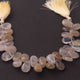 1 Long Golden Rutile Smooth  Briolettes - Pear Shape Briolettes  12mmx10mm-17mmx10mm- 8 Inches BR4369 - Tucson Beads