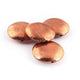 4 Pcs Rose Gold Plated Copper Coin Beads, Round Beads, Jewelry Making Tools, 30mm GPC455 - Tucson Beads