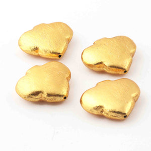 1 Stand Gold Plated Designer Copper Fancy Shape Beads, Copper Beads, Jewelry Making, 27mmx30mm, 8 inches GPC292 - Tucson Beads