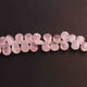 1 Long Rose Quartz Smooth  Briolettes - Pear Shape Briolettes  10mmx9mm-16mmx9mm- 8 Inches BR4371 - Tucson Beads