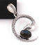 1 Pc Snake 925 Sterling Silver Plated With High Quality Labradorite Pendant - OS057