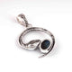 1 Pc Snake 925 Sterling Silver Plated With High Quality Labradorite Pendant - OS057 - Tucson Beads