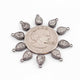 10 Pcs Mystic Druzy Pendant, Pear Shape Pendant,Oxidized 925 Silver Plated, Mystic Titanium Druzy, Bezel Pendant  11mmX8mm PC1025 - Tucson Beads