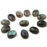 6 Pcs Labradorite Smooth Cabochon Spectrolite - Oval Shape Multi Fire Loose Gemstone -9mmx7mm  LGS150