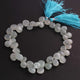 1 Long Strand Amazonite Smooth  Briolettes -Heart Shape , Jewelry Making Supplies -  10mm -11mm-11 Inches BR4358 - Tucson Beads